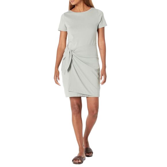 Club Monaco Dresses & Skirts - Club Monaco Sage green Sarong Front Side Tie Twansia Dress Size M